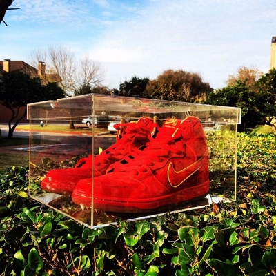 Grandi banchi di mostra acrilici acrilici promozionali della scatola/Nike di presentazione della scarpa da tennis