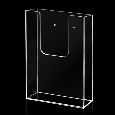 Supporti acrilici dell'opuscolo dell'OEM, supporto fissato al muro dell'opuscolo A4 della plastica 1/3
