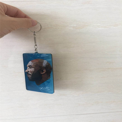 Keychains acrilico su ordinazione stampato modo per la pubblicità dei regali facili da pulire