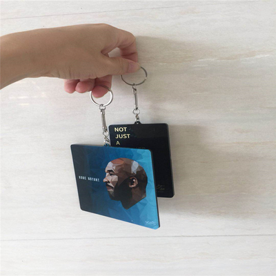 Keychains acrilico su ordinazione stampato modo per la pubblicità dei regali facili da pulire