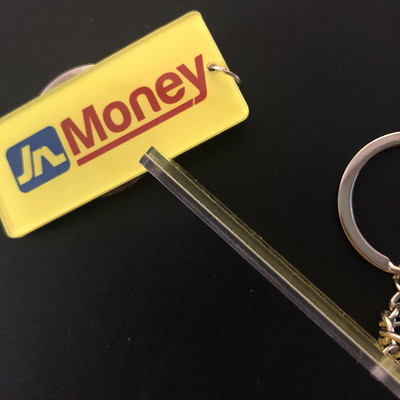 Keychains acrilico su ordinazione stampato modo per la pubblicità dei regali facili da pulire