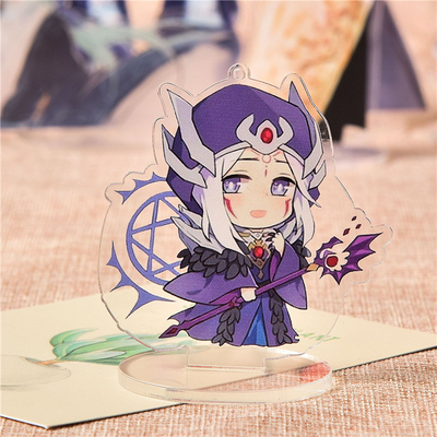 La foto creativa di anime della persona in piedi dell'esposizione acrilica su ordinazione ha stampato la persona in piedi della tavola di pubblicità