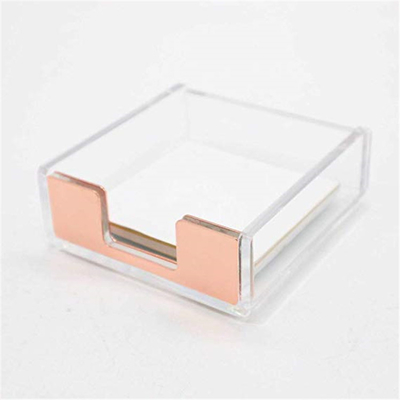 Chiari supporti acrilici su misura dell'opuscolo del lucite 4x6/supporto appiccicoso blocco note della carta