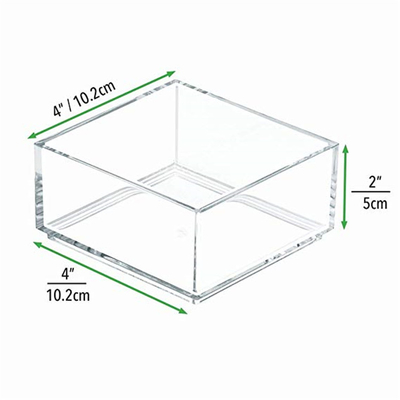 Chiari supporti acrilici su misura dell'opuscolo del lucite 4x6/supporto appiccicoso blocco note della carta