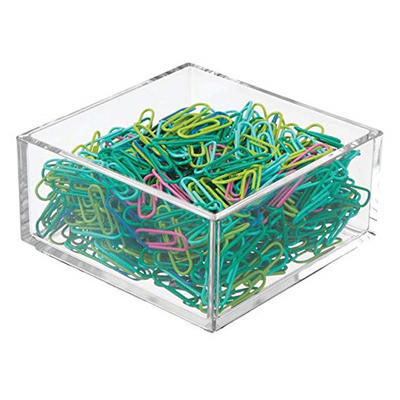 Chiari supporti acrilici su misura dell'opuscolo del lucite 4x6/supporto appiccicoso blocco note della carta