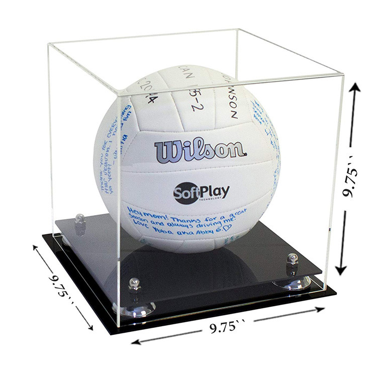 Contenitori acrilici acrilici dell'esposizione della scatola di presentazione del negozio per servizio dell'OEM di pallavolo