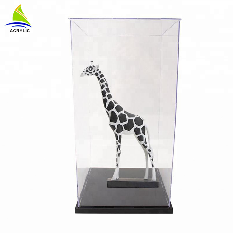 Contenitore su misura decorativo di alto di lucentezza del quadrato di presentazione ripiano di lusso acrilico della scatola chiaro
