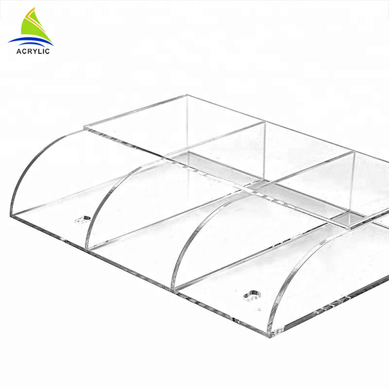 Supporto acrilico fissato al muro del contenitore di plexiglass dello scaffale di stoccaggio del telefono cellulare dell'esposizione del negozio